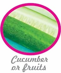 Cucumber or fruits