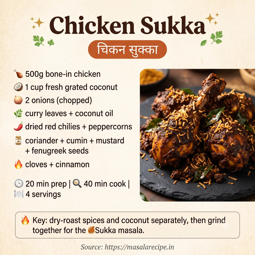 Chicken Sukka Infographic