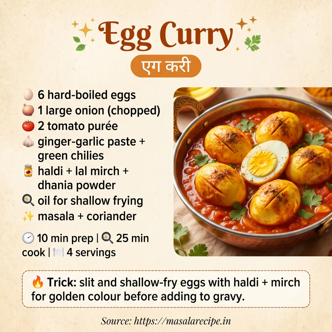 Egg Curry Infographic