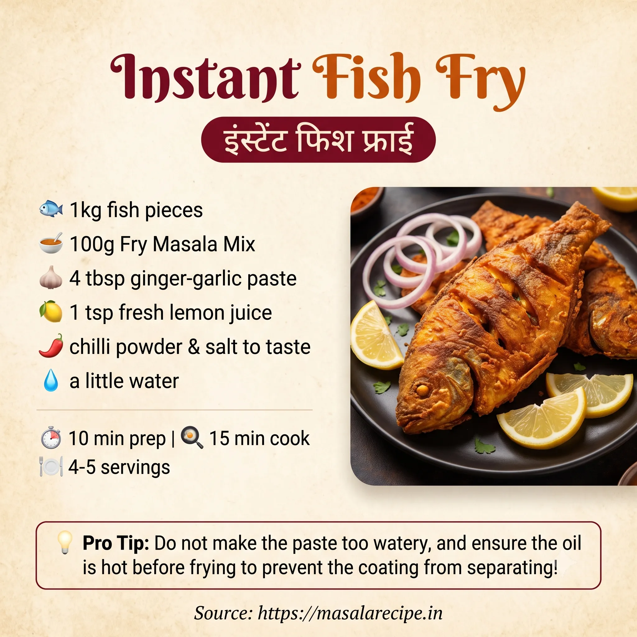 Instant Fish Fry Infographic