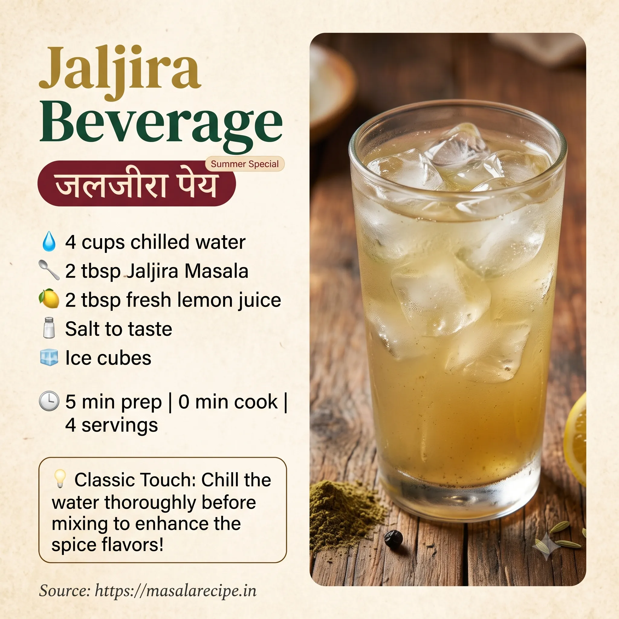 Jaljira Beverage Infographic