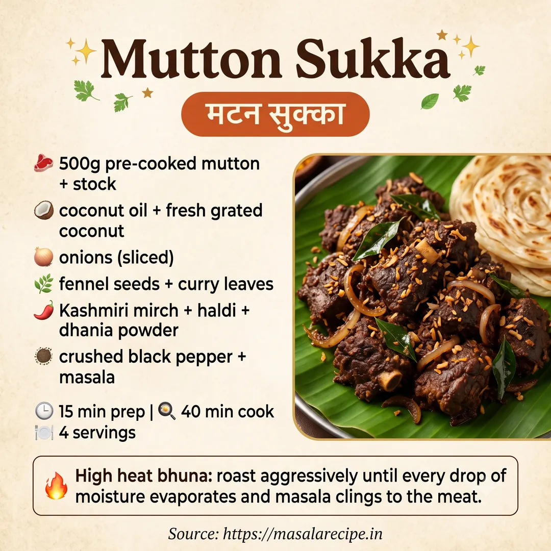 Mutton Sukka Infographic